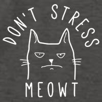 Don't Stress Meowt Funny Kitty Cat Lovers Gift Vector Backpack