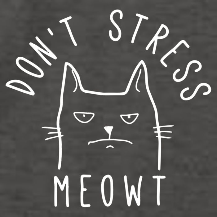 Don't Stress Meowt Funny Kitty Cat Lovers Gift Vector Backpack