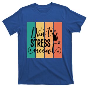 Dont Stress Meowt Cool Fun Sunset Colors Cat Pun Gift T-Shirt