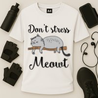 Don't Stress Meowt Funny Saying For Cat Lovers Cool Gift Cooling Performance Crew T-Shirt