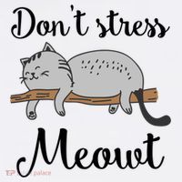 Don't Stress Meowt Funny Saying For Cat Lovers Cool Gift Tall T-Shirt