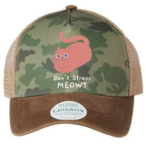 Dont Stress Meowt Funny Cat Lover Quote Pun Joke Graphic Great Gift Legacy Tie Dye Trucker Hat