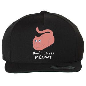 Dont Stress Meowt Funny Cat Lover Quote Pun Joke Graphic Great Gift Wool Snapback Cap