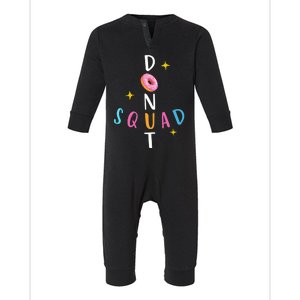 Donut Squad Matching Donut Party Pink Doughnut Sprinkles Great Gift Infant Fleece One Piece