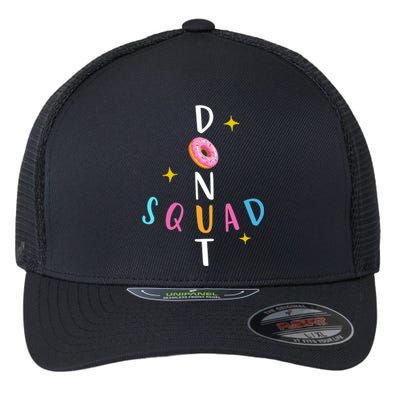 Donut Squad Matching Donut Party Pink Doughnut Sprinkles Great Gift Flexfit Unipanel Trucker Cap