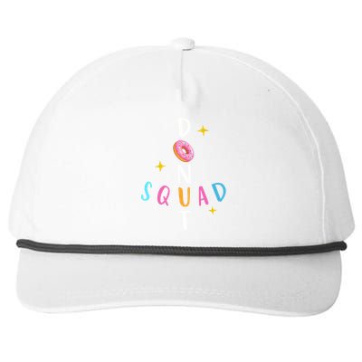 Donut Squad Matching Donut Party Pink Doughnut Sprinkles Great Gift Snapback Five-Panel Rope Hat