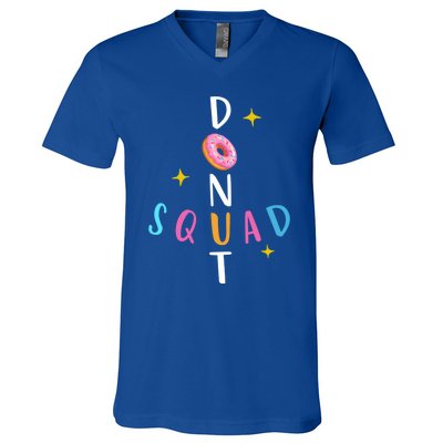 Donut Squad Matching Donut Party Pink Doughnut Sprinkles Great Gift V-Neck T-Shirt