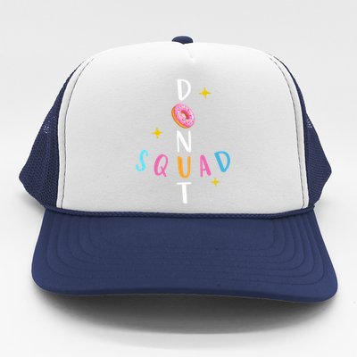 Donut Squad Matching Donut Party Pink Doughnut Sprinkles Great Gift Trucker Hat