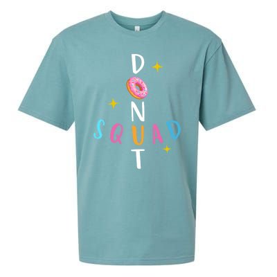 Donut Squad Matching Donut Party Pink Doughnut Sprinkles Great Gift Sueded Cloud Jersey T-Shirt