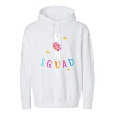 Donut Squad Matching Donut Party Pink Doughnut Sprinkles Great Gift Garment-Dyed Fleece Hoodie