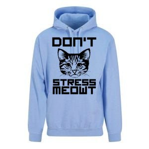 Don't Stress Meowt Pun Cat Speak Cool Gift Unisex Surf Hoodie