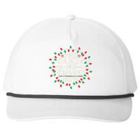 Dear Santa My Husband Did It Funny Christmas Pajama Snapback Five-Panel Rope Hat