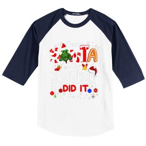 Dear Santa My Brother Did It Christmas For Baseball Sleeve Shirt