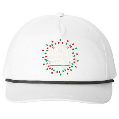 Dear Santa My Wife Did It Christmas Funny Xmas Pajama Matching Group Snapback Five-Panel Rope Hat