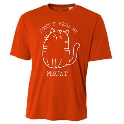 Don't Stress Meowt Sarcastic Funny Cat Funny Gift Cooling Performance Crew T-Shirt