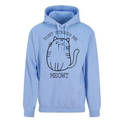 Don't Stress Meowt Sarcastic Funny Cat Funny Gift Unisex Surf Hoodie