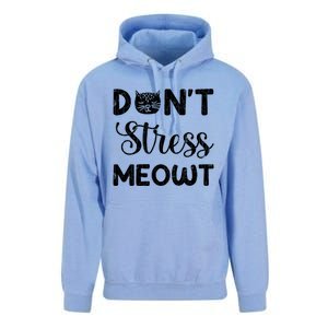 Dont Stress Meowt Funny Cat Owner Graphic Cute Gift Unisex Surf Hoodie