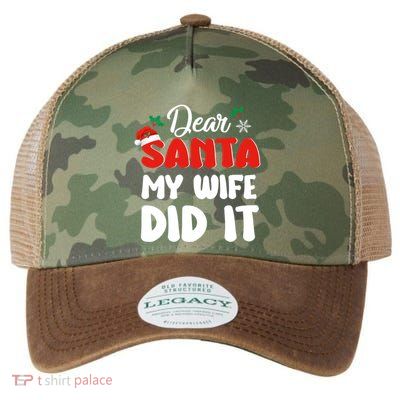 Dear Santa My Wife Did It Family Matching Christmas Meaningful Gift Legacy Tie Dye Trucker Hat