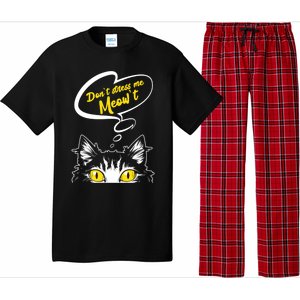 Dont Stress Meowt Funny Crazy Cat Cute Gift Pajama Set