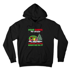 Dear Santa My Camping Friends Made Me Do It Christmas Pajama Hoodie