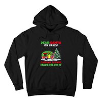 Dear Santa My Camping Friends Made Me Do It Christmas Pajama Hoodie