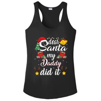 Dear Santa My Wife Did It Funny Family Christmas Meaningful Gift Ladies PosiCharge Competitor Racerback Tank