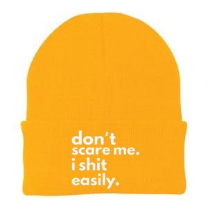 DonT Scare Me I Shit Easily Gift Knit Cap Winter Beanie