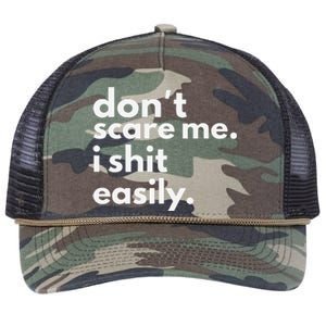 DonT Scare Me I Shit Easily Gift Retro Rope Trucker Hat Cap