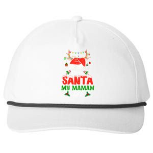 Dear Santa My Mamaw Did It Funny Christmas Pajama Great Gift Snapback Five-Panel Rope Hat