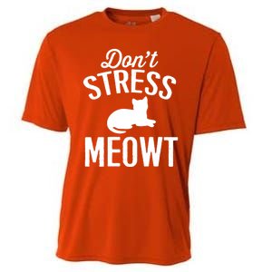 Don't Stress Meowt Gift Cooling Performance Crew T-Shirt