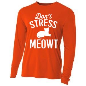 Don't Stress Meowt Gift Cooling Performance Long Sleeve Crew