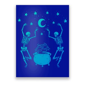 Dancing Skeletons Mystical Halloween Cool Gift Poster