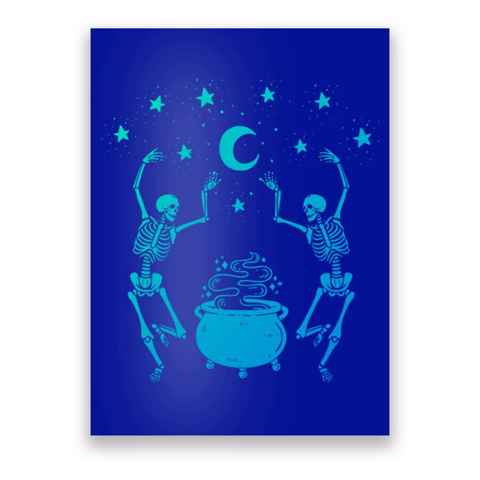 Dancing Skeletons Mystical Halloween Cool Gift Poster