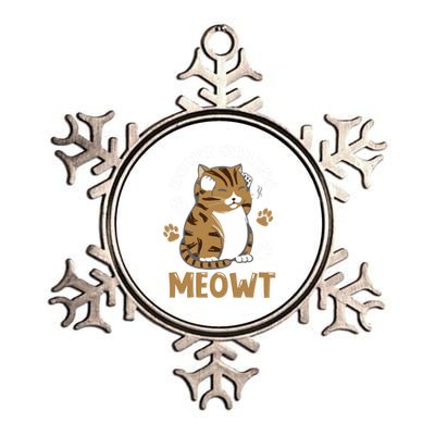 Don't Stress Meowt Cool Cat Lover Animal Gift Metallic Star Ornament