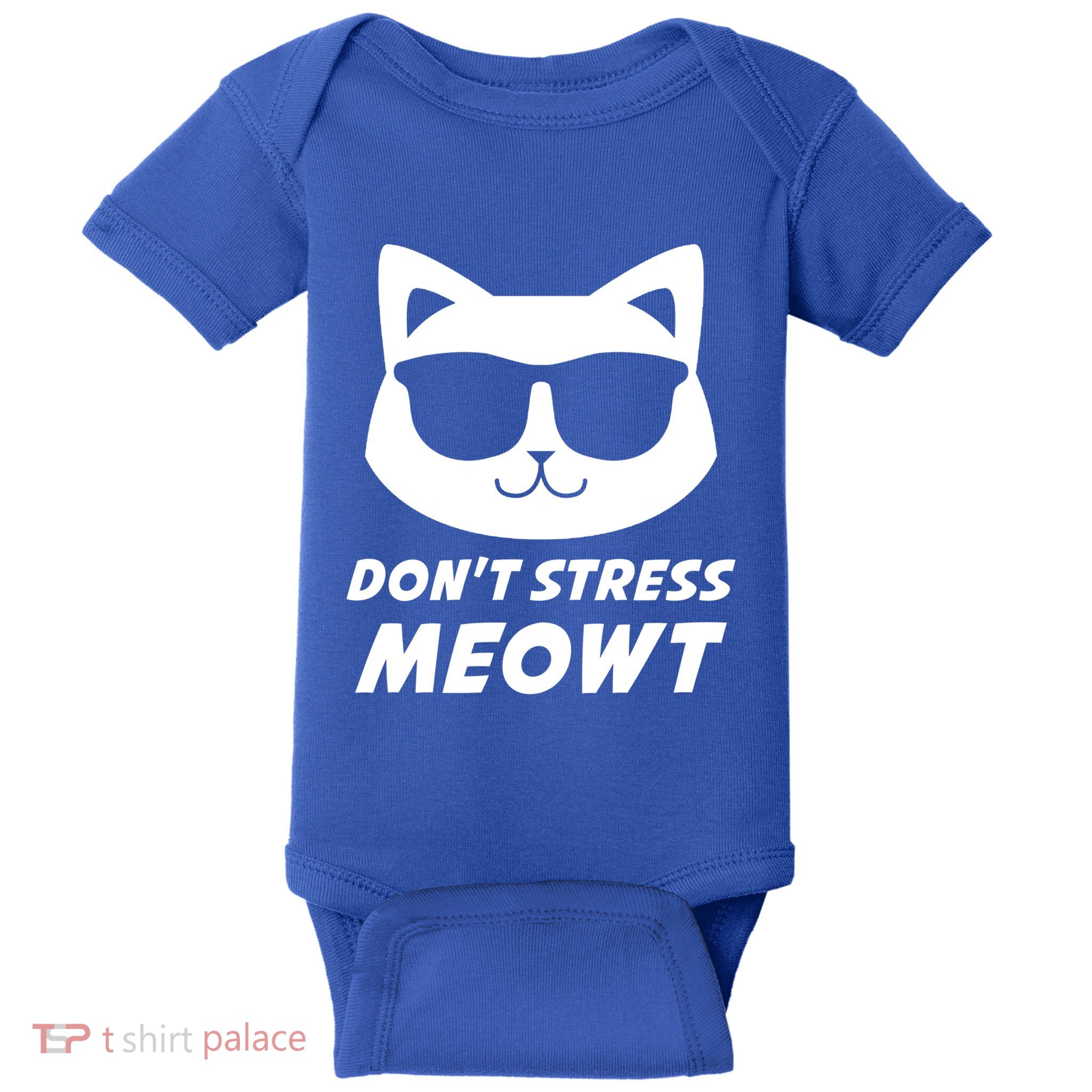 Dont Stress Meowt Funny Sarcastic Cat Animal Lover Meaningful Gift Baby Bodysuit