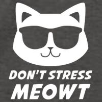 Dont Stress Meowt Funny Sarcastic Cat Animal Lover Meaningful Gift Vector Backpack