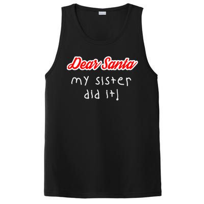 Dear Santa My Sister Did It Cute Gift PosiCharge Competitor Tank