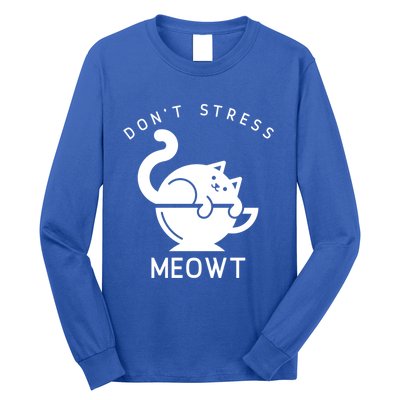 Don’t Stress Meowt Cat Cute Gift Long Sleeve Shirt