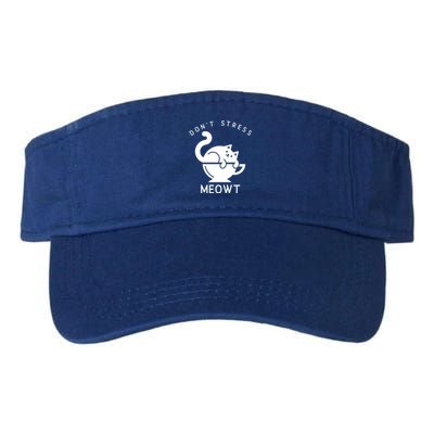 Don’t Stress Meowt Cat Cute Gift Valucap Bio-Washed Visor