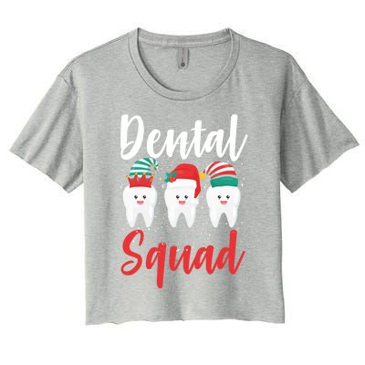 Dental Squad Merry Toothmas Christmas Dentist Tooth Doctor Great Gift Women's Crop Top Tee