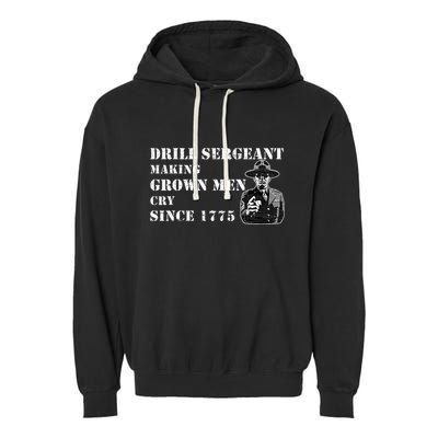 Drill Sergeant Military Drill Team Instructor Bootcamp Gifts Garment-Dyed Fleece Hoodie