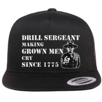 Drill Sergeant Military Drill Team Instructor Bootcamp Gifts Flat Bill Trucker Hat