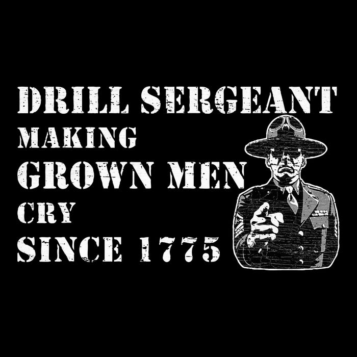 Drill Sergeant Military Drill Team Instructor Bootcamp Gifts Flat Bill Trucker Hat