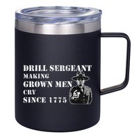 Drill Sergeant Military Drill Team Instructor Bootcamp Gifts 12oz Stainless Steel Coffee Mug