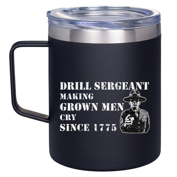 Drill Sergeant Military Drill Team Instructor Bootcamp Gifts 12oz Stainless Steel Coffee Mug