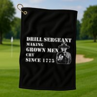 Drill Sergeant Military Drill Team Instructor Bootcamp Gifts Golf Towel