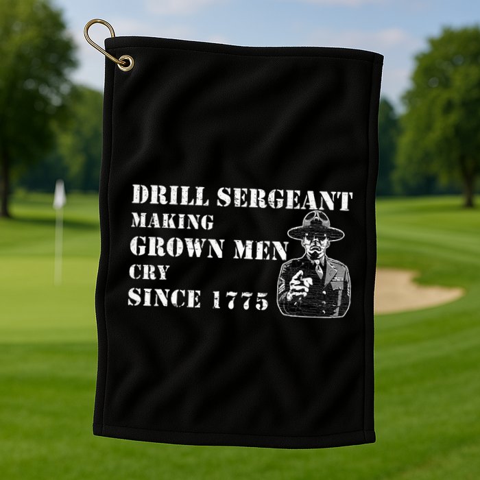 Drill Sergeant Military Drill Team Instructor Bootcamp Gifts Golf Towel