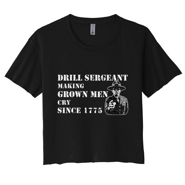 Drill Sergeant Military Drill Team Instructor Bootcamp Gifts Crop Top