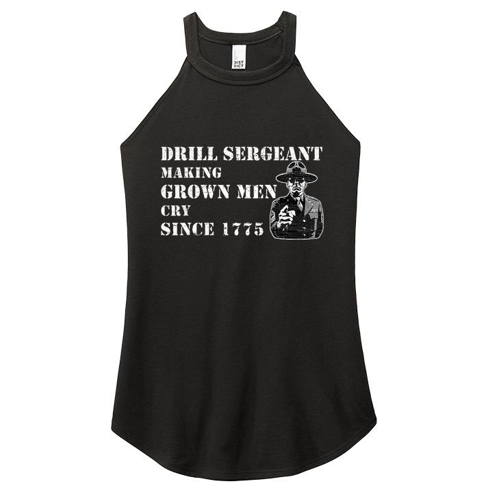 Drill Sergeant Military Drill Team Instructor Bootcamp Gifts Women's Perfect Tri Rocker Tank