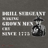 Drill Sergeant Military Drill Team Instructor Bootcamp Gifts Cotton Canvas Backpack